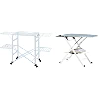 Foppapedretti Gulliver Tendedero- Aluminio- Nylon- De plastico- Alluminio- 9x97x54 cm + Assai Tabla de Planchar- Blanco